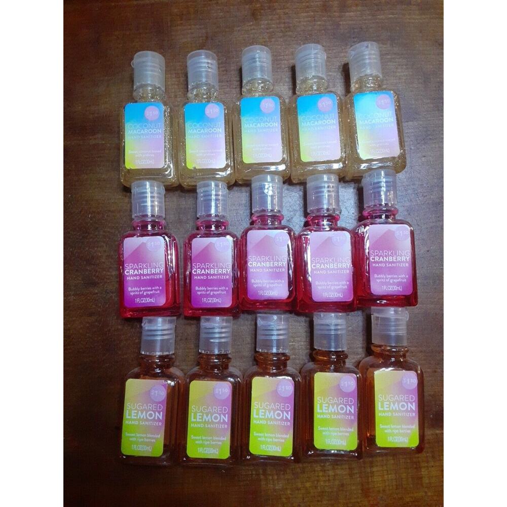 115 Mix Wonderbac Coconut Macaroon Gold Spark Cranberry Sugared Lemon Hand Sanit